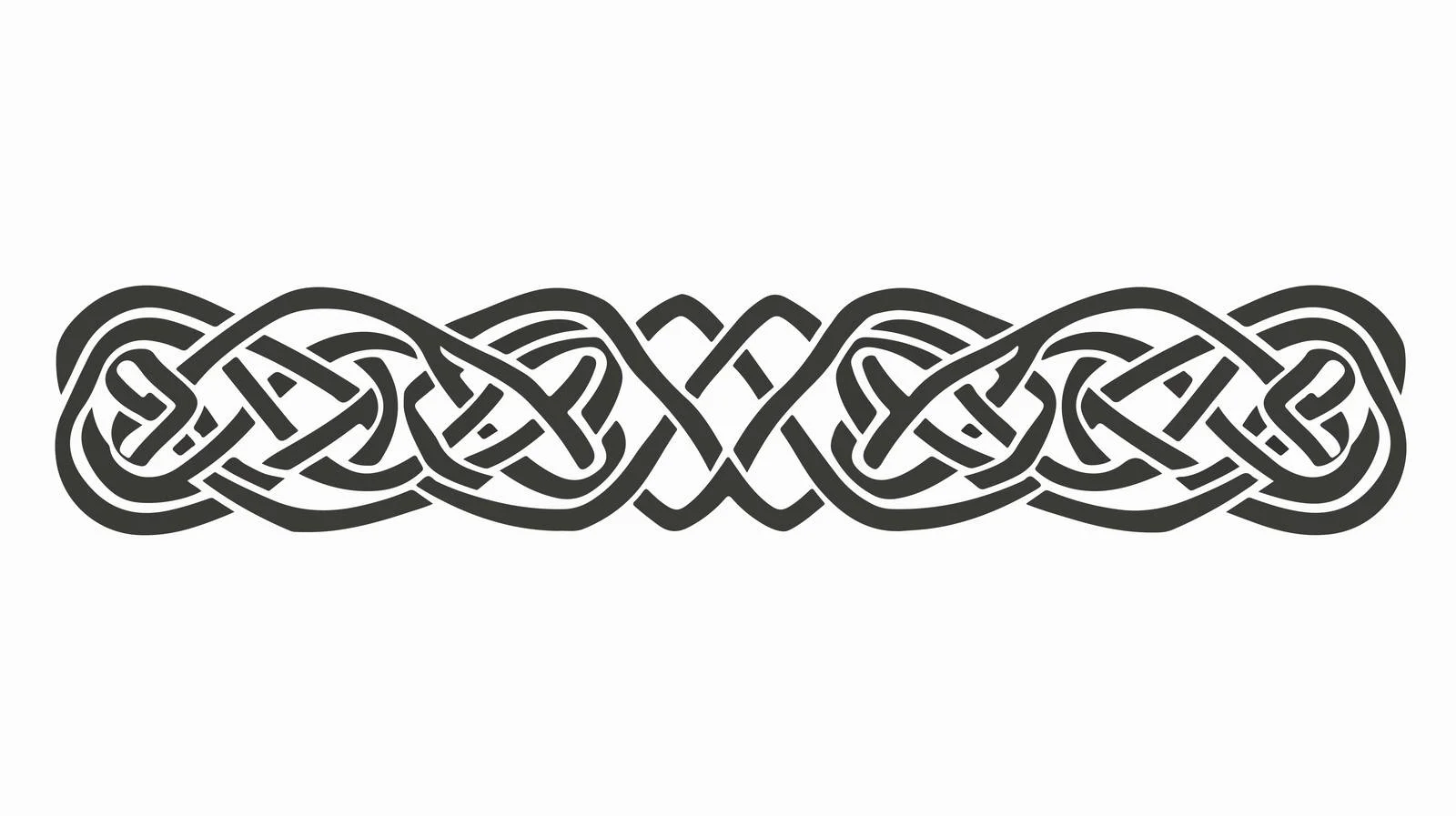 Celtic Ornament Ribbon Isolated — free download from Dotvec