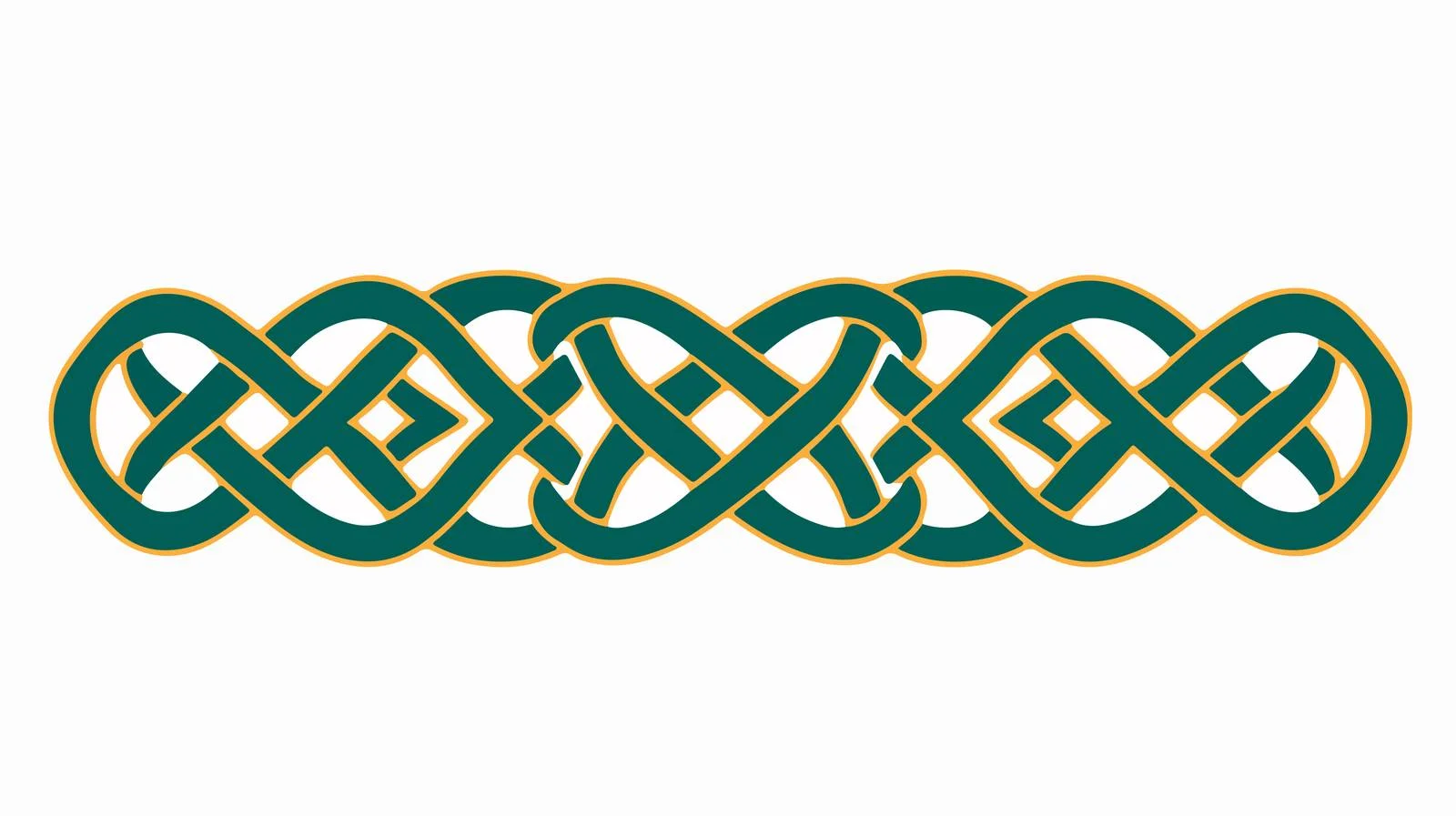 Celtic National Ornament Ribbon Isolated — free download from Dotvec