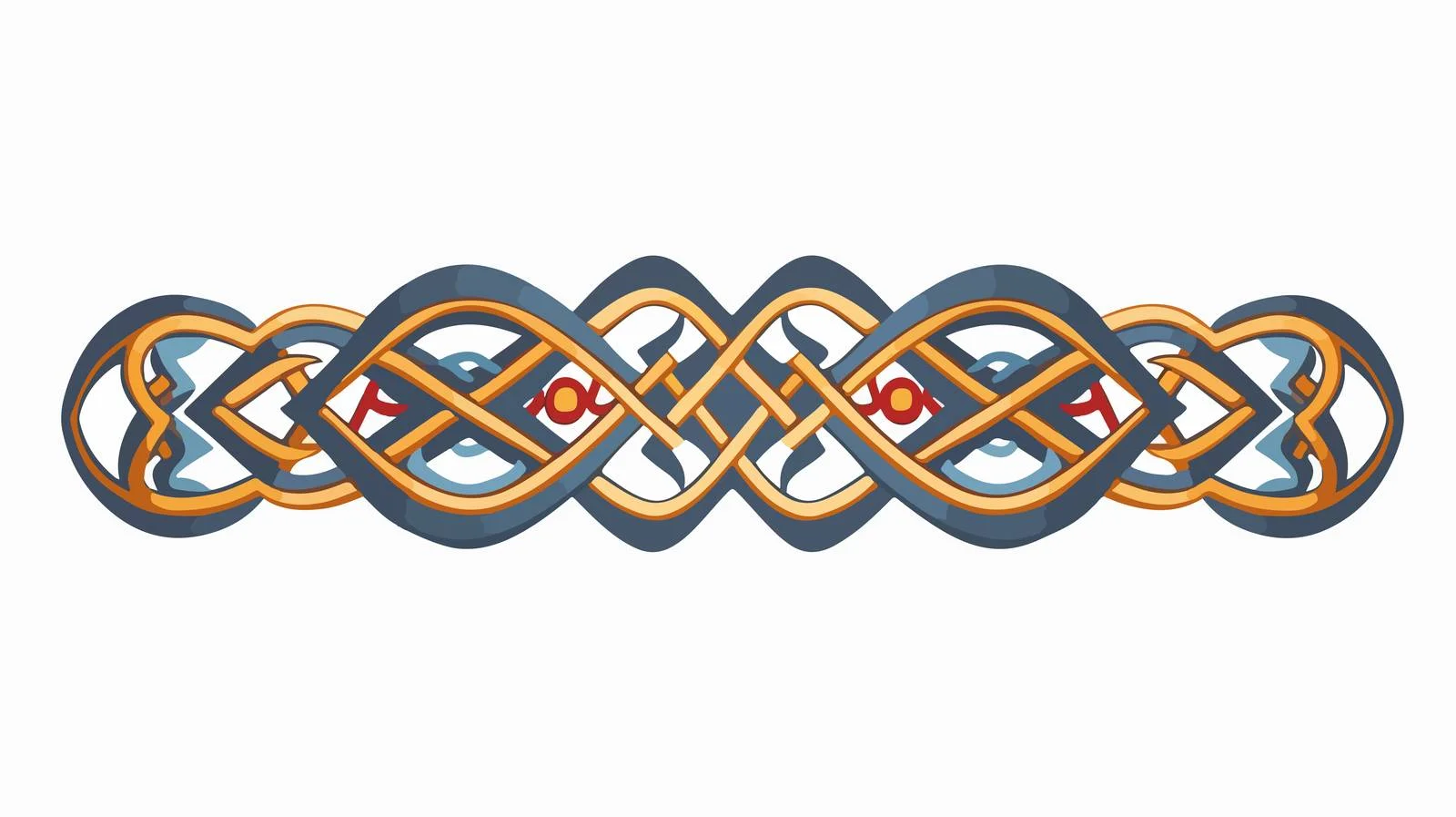 Celtic Ornament Ribbon Isolated Design — free download from Dotvec