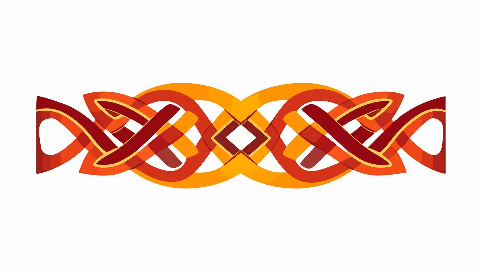 Celtic National Ribbon Ornament Isolated — free download from Dotvec