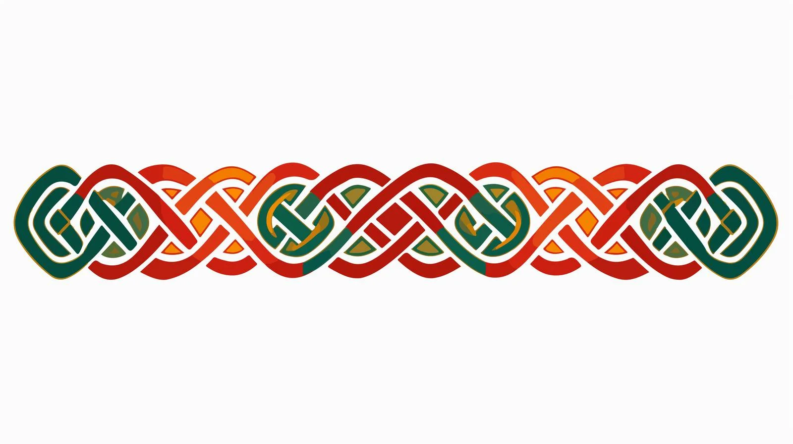 Celtic Ornamental Interlaced Ribbon Isolation — free download from Dotvec