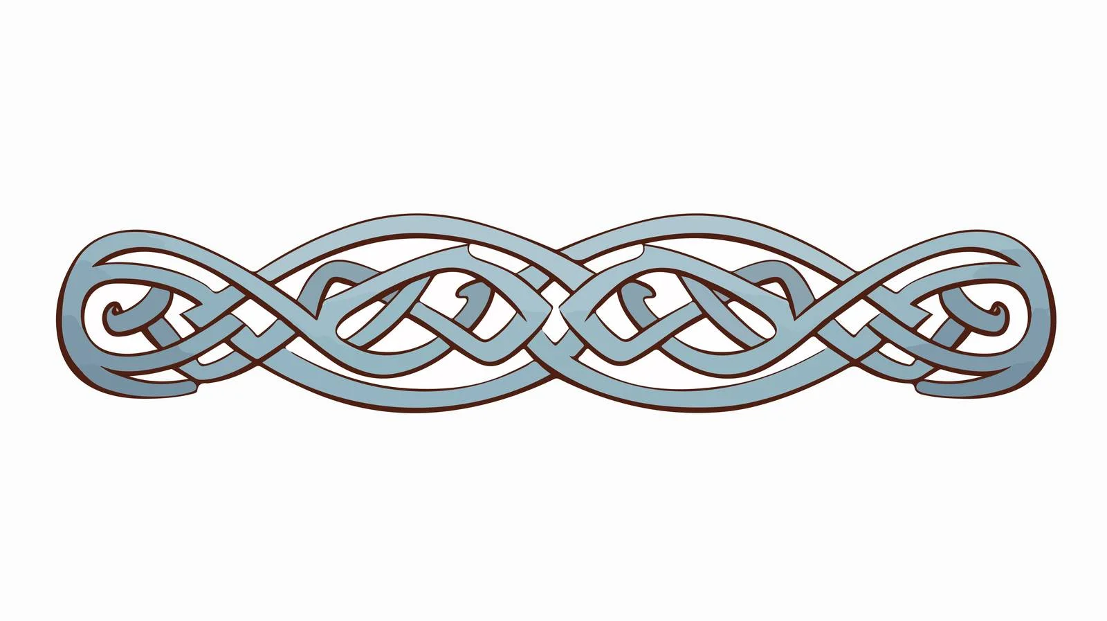 Celtic Ornament Ribbon Isolated Design — free download from Dotvec