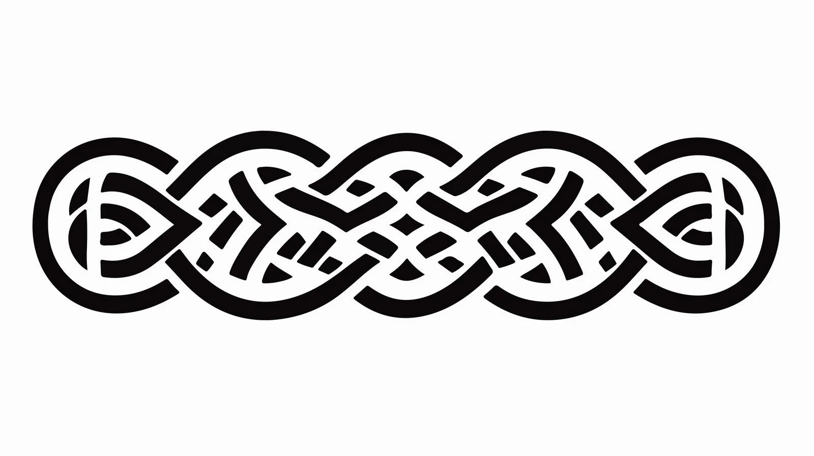 Celtic Ornament Ribbon Isolated — free download from Dotvec