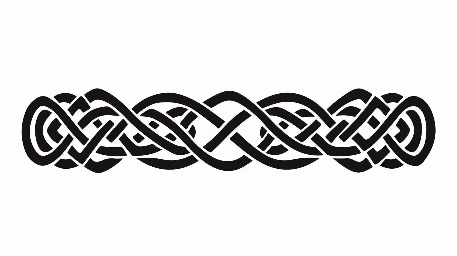 Celtic Interlaced National Ornament Tape — free download from Dotvec