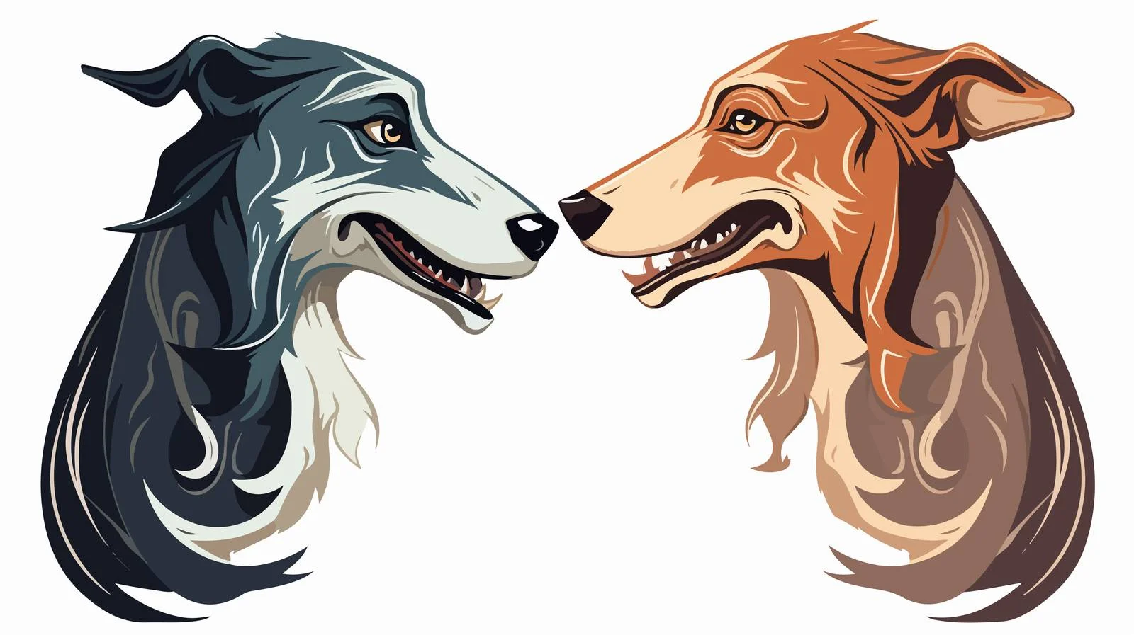 Celtic Figure: Two Dogs Zoomorphic Head — free download from Dotvec