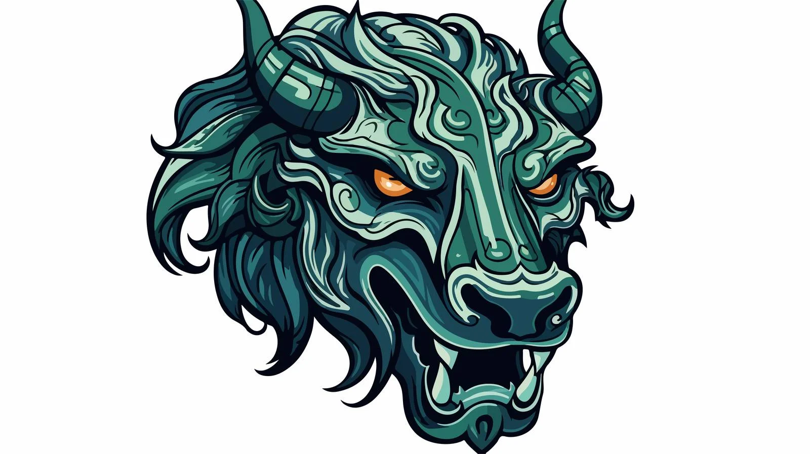 Celtic Animal Head National Figure — free download from Dotvec