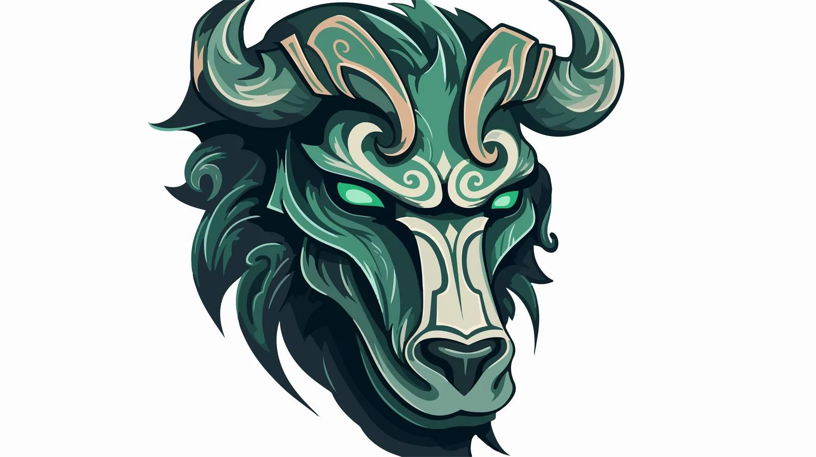 Celtic National Animal Head Zoomorphic Figure — free download from Dotvec