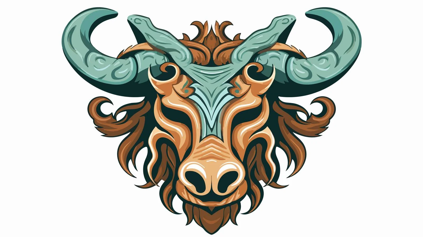 Zoomorphic Celtic Figure Head Artwork — free download from Dotvec
