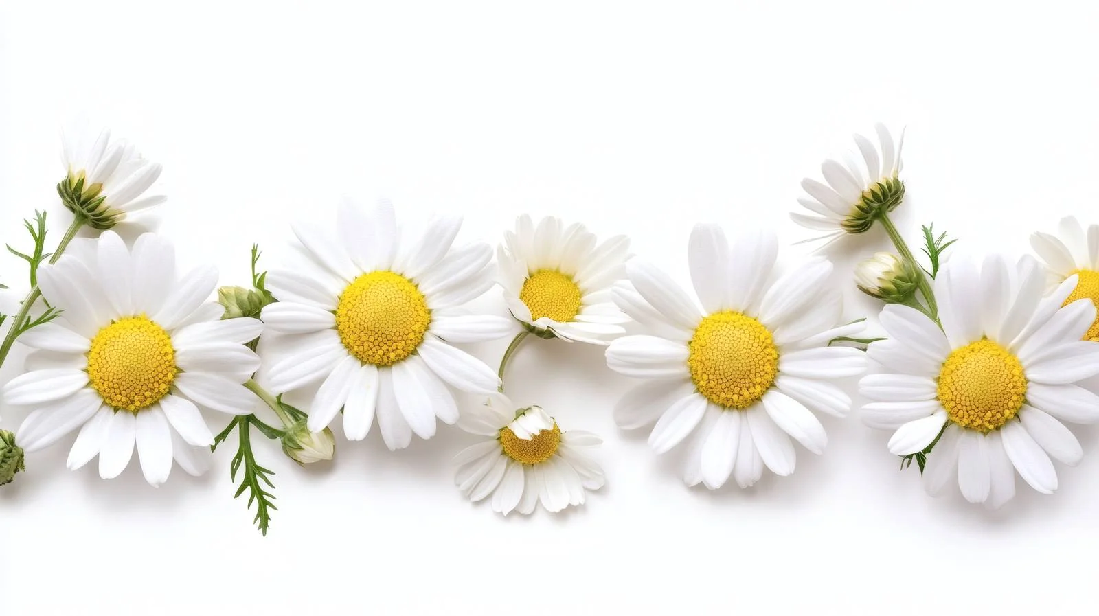 Chamomile and Daisy on Wooden Background — free download from Dotvec