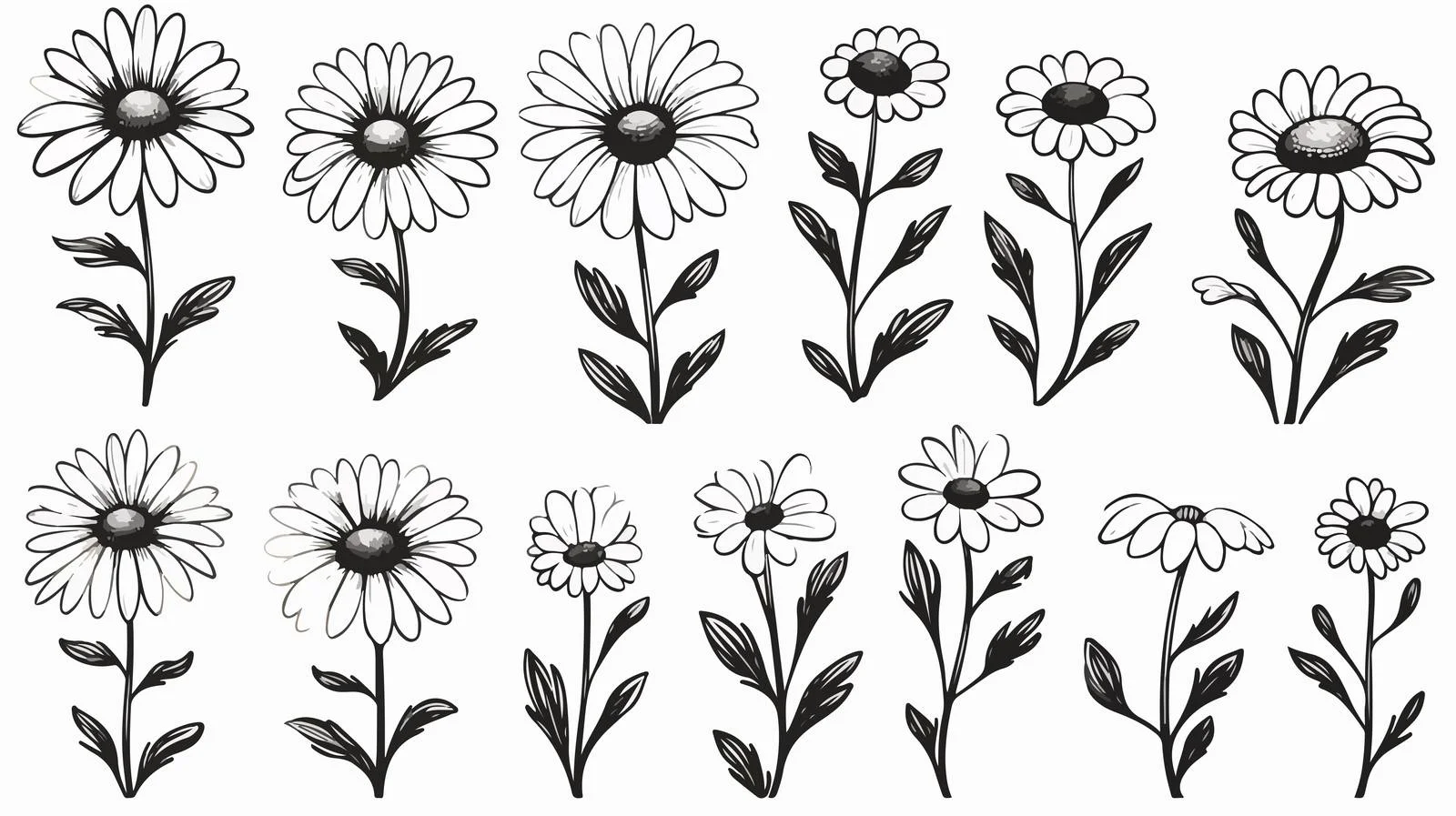 Chamomile Vector Collection — free download from Dotvec