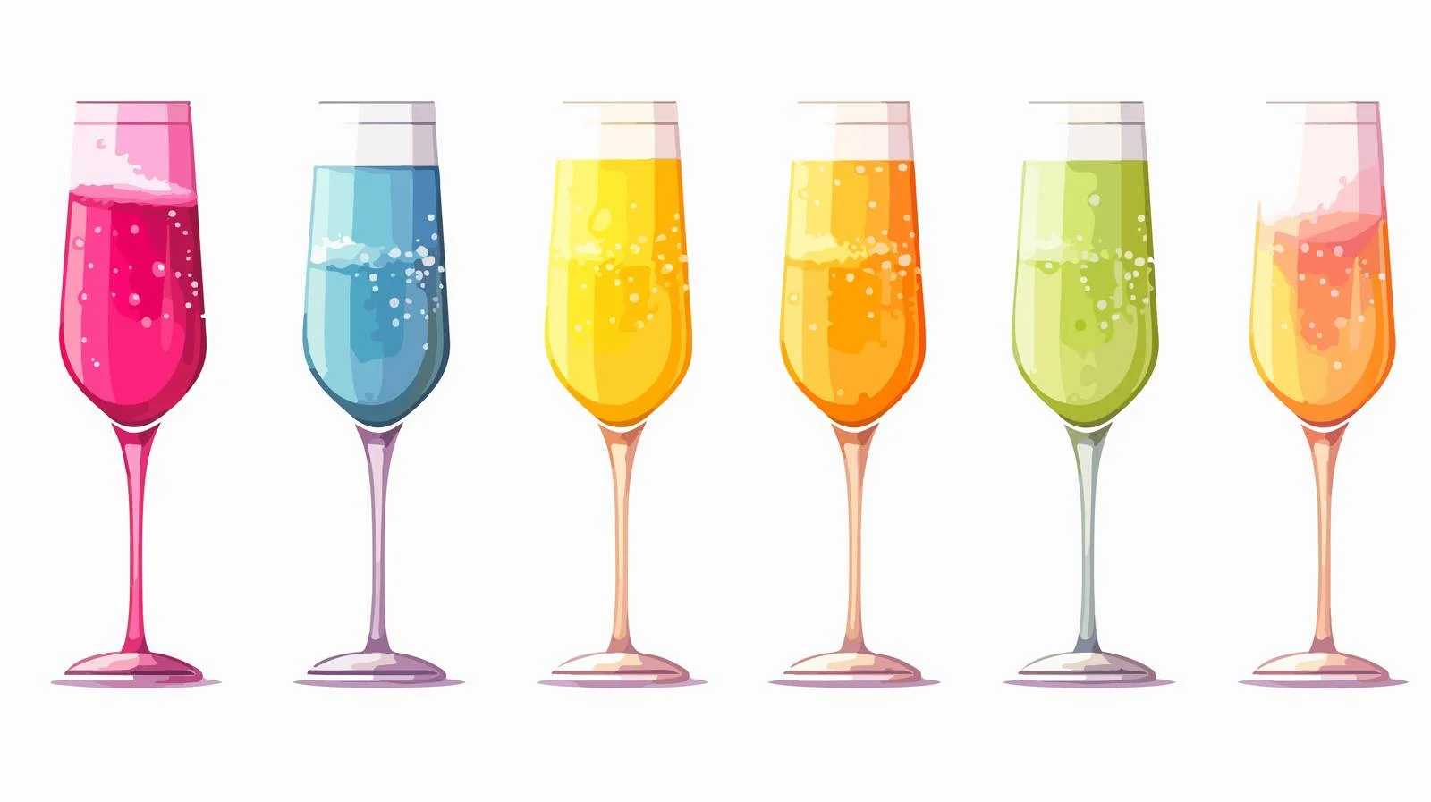 Elegant Birthday Celebration Drinks — free download from Dotvec