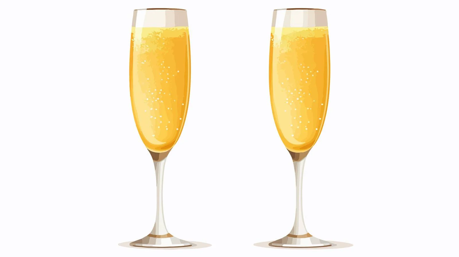 Elegant Champagne Glasses for Birthday Celebration — free download from Dotvec
