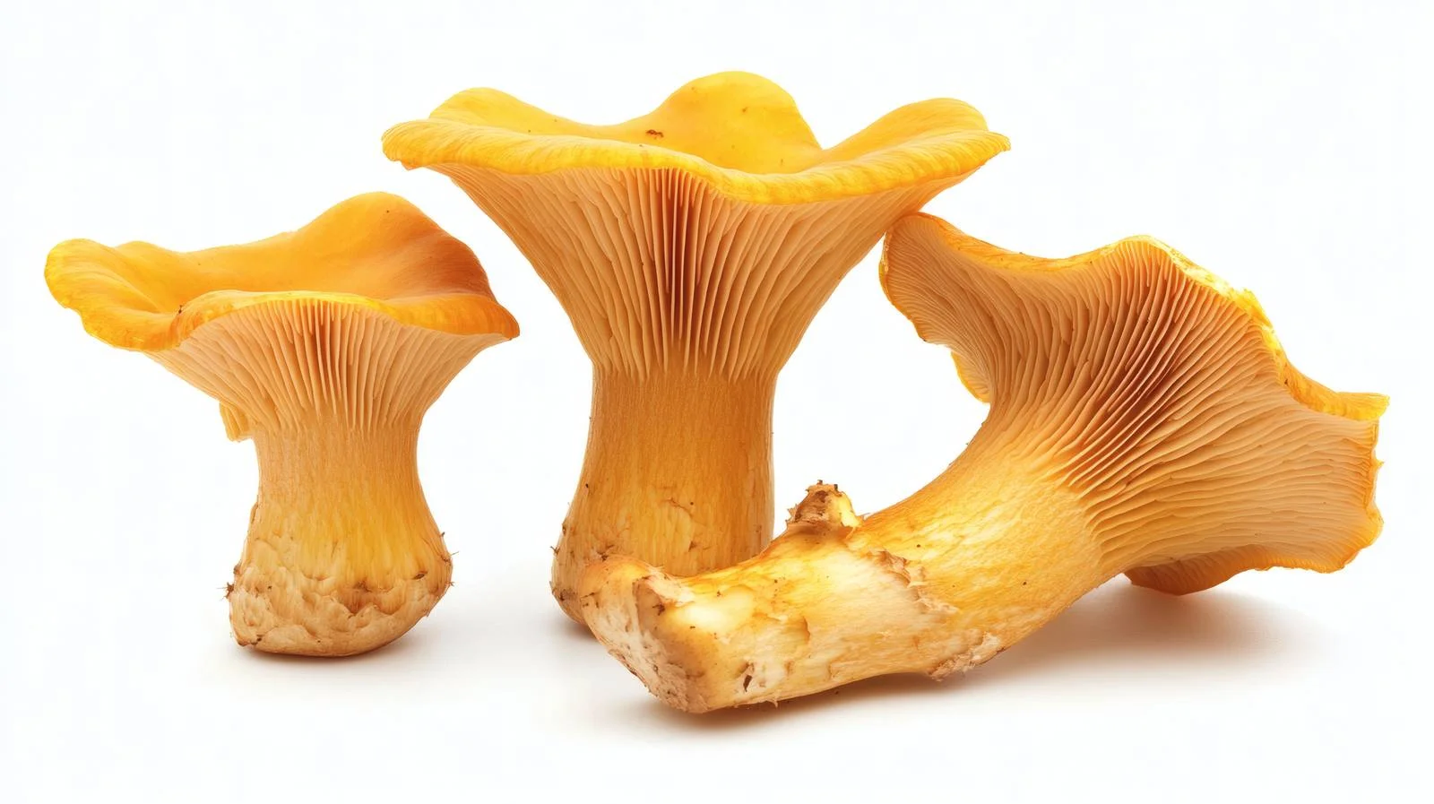 Single Chanterelle Mushroom on White Background — free download from Dotvec