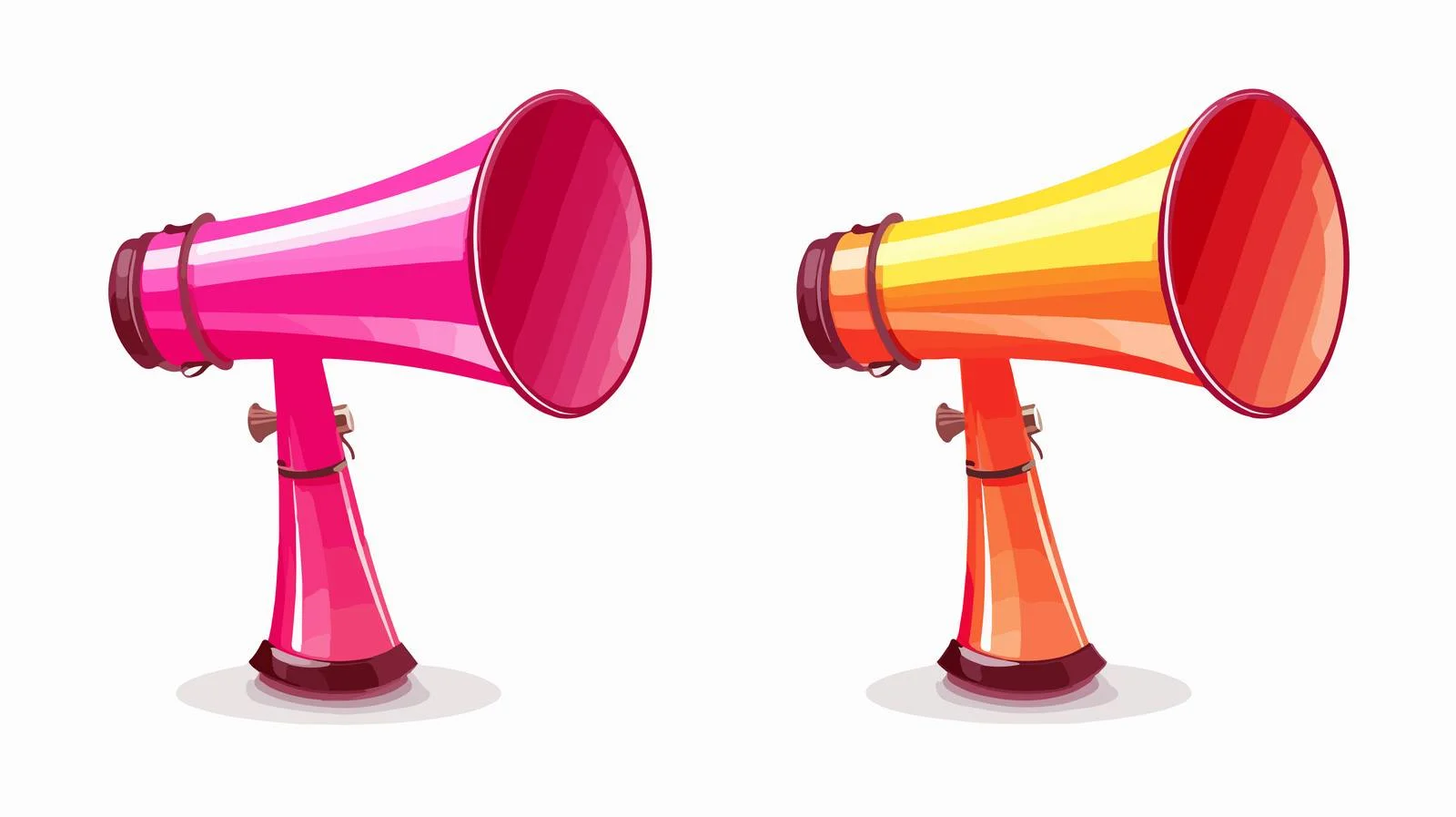 Megaphone Bundle Vector Illustration — free download from Dotvec