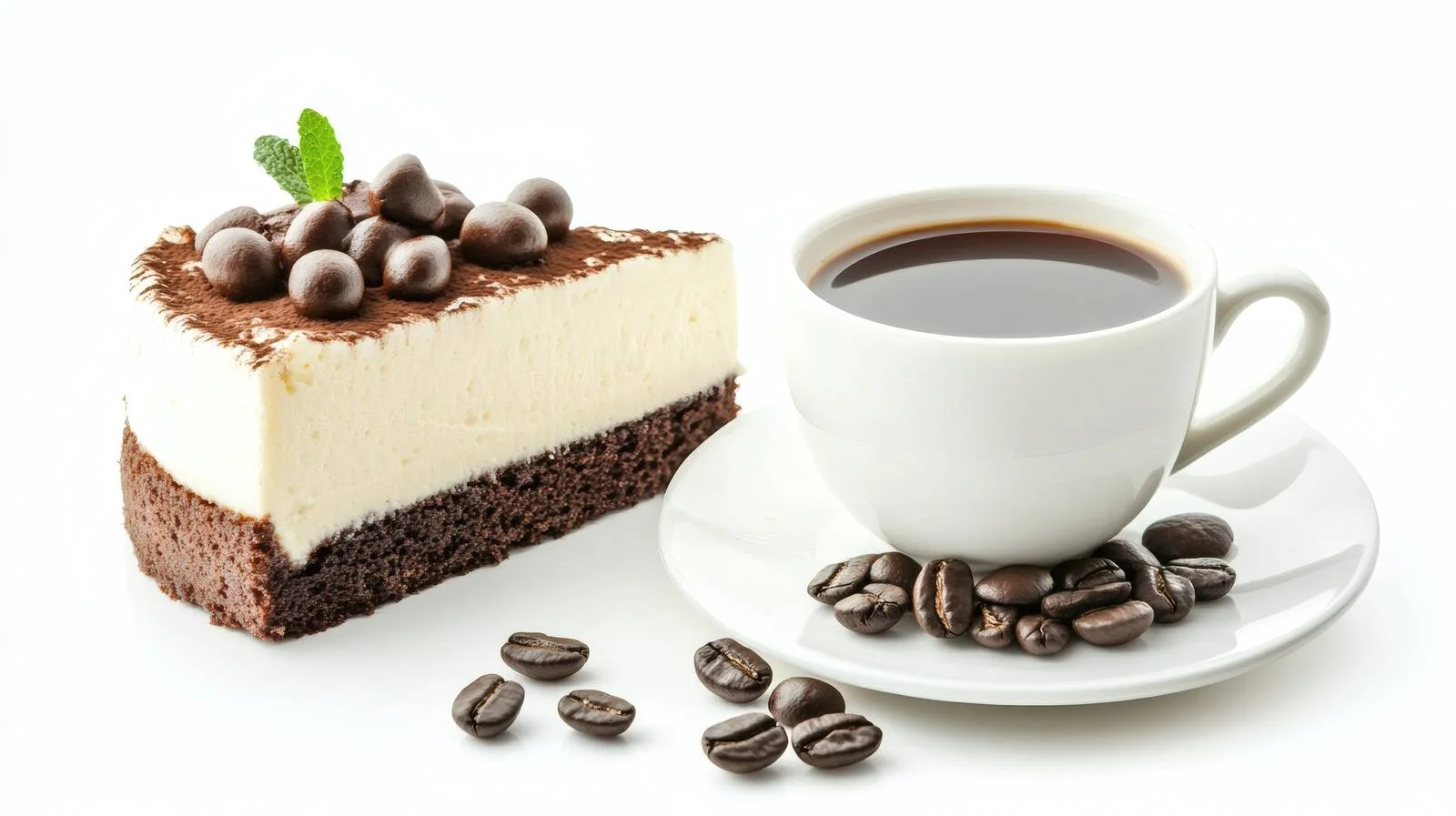 Elegant Cheese Cake and Coffee Presentation — free download from Dotvec