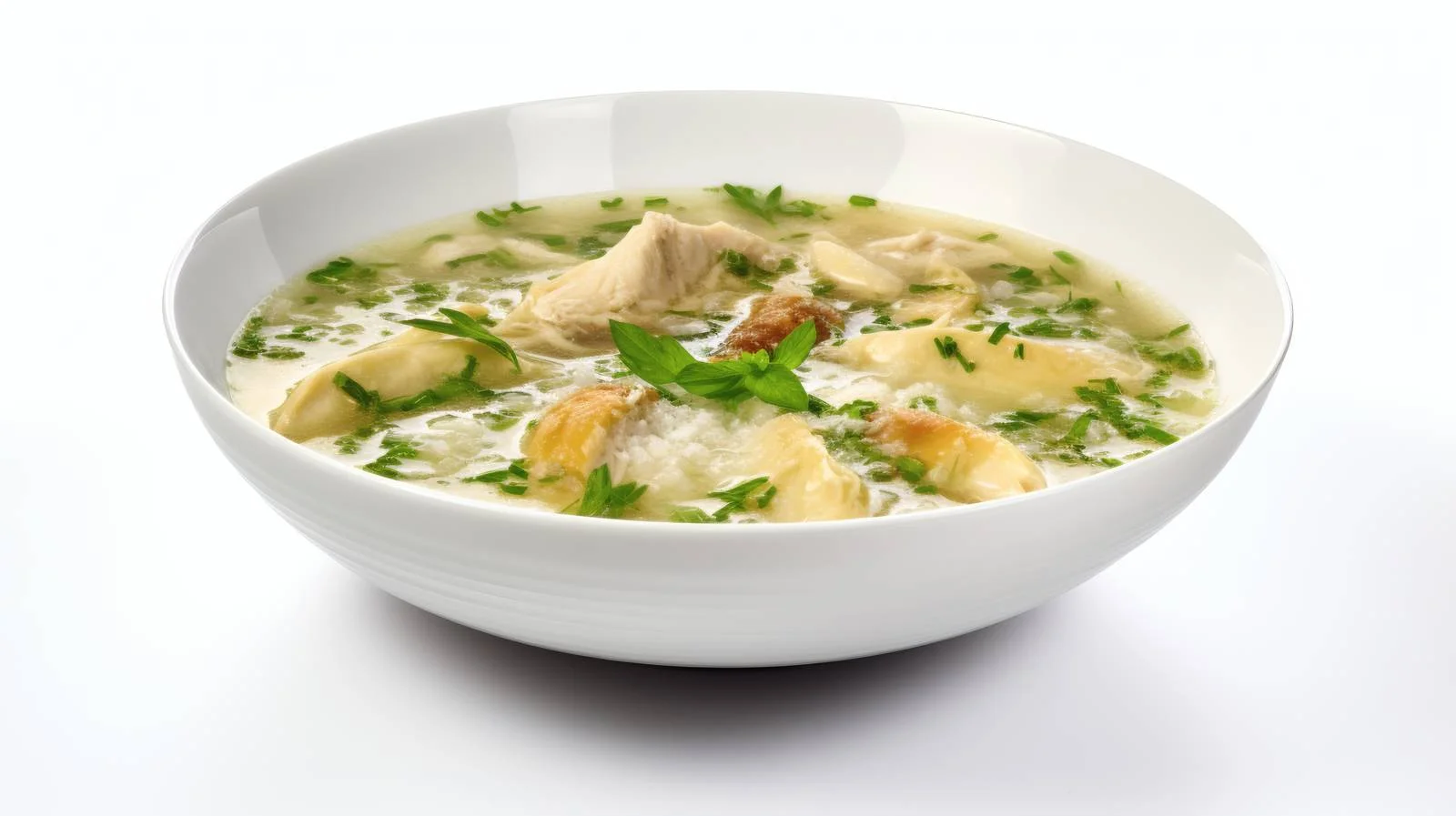 Traditional Chicken Soup on White Background — free download from Dotvec