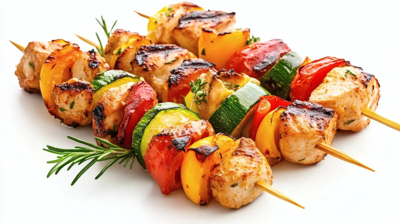 Delicious Chicken and Veggie Skewers Presentation — free download from Dotvec