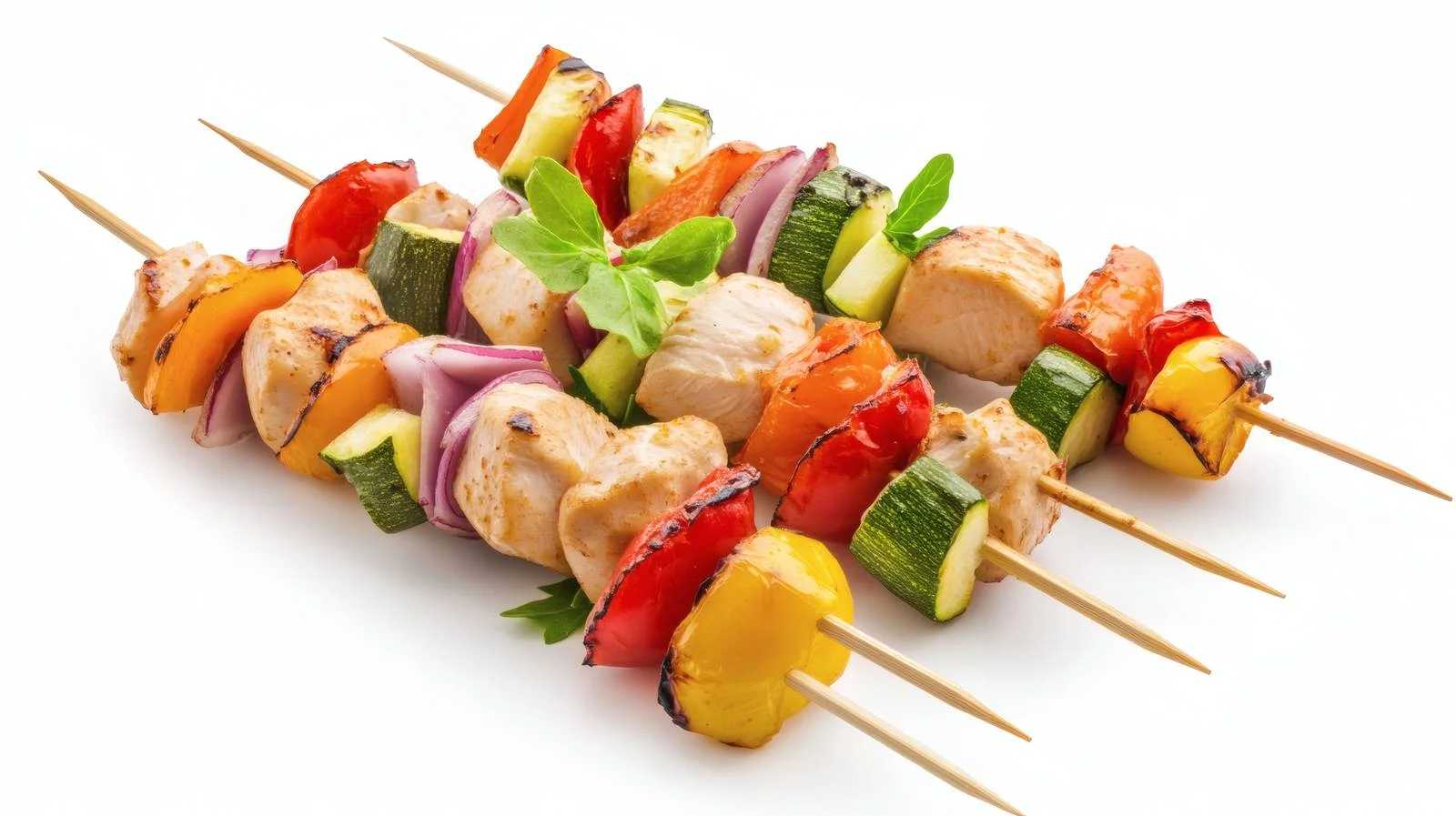 Delicious Chicken and Veggie Skewers Presentation — free download from Dotvec