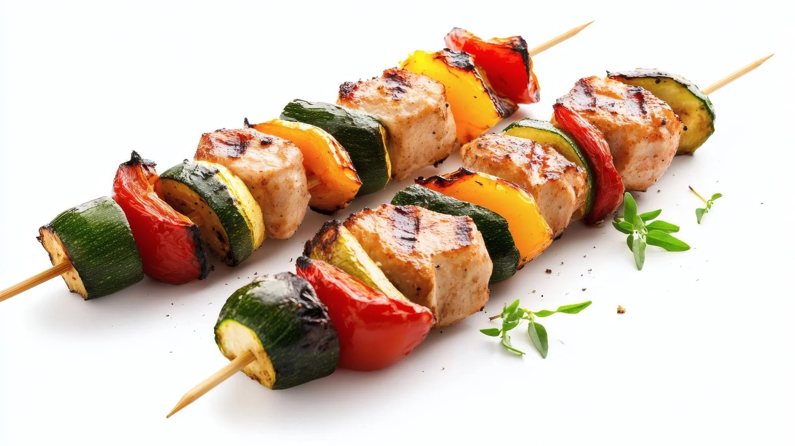 Delicious Chicken and Veggie Skewers Presentation — free download from Dotvec