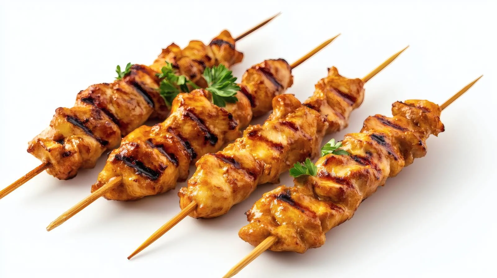 Delicious Grilled Chicken Satay Skewers Dish — free download from Dotvec