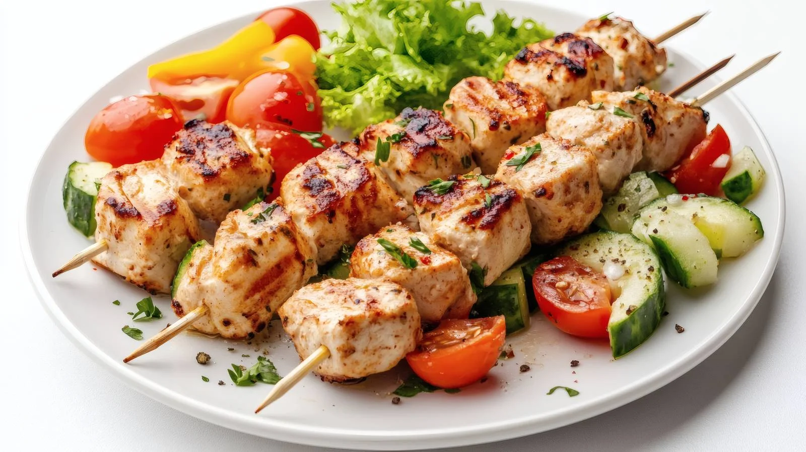 Gastronomic Delight: Greek Chicken Souvlaki Skewers — free download from Dotvec