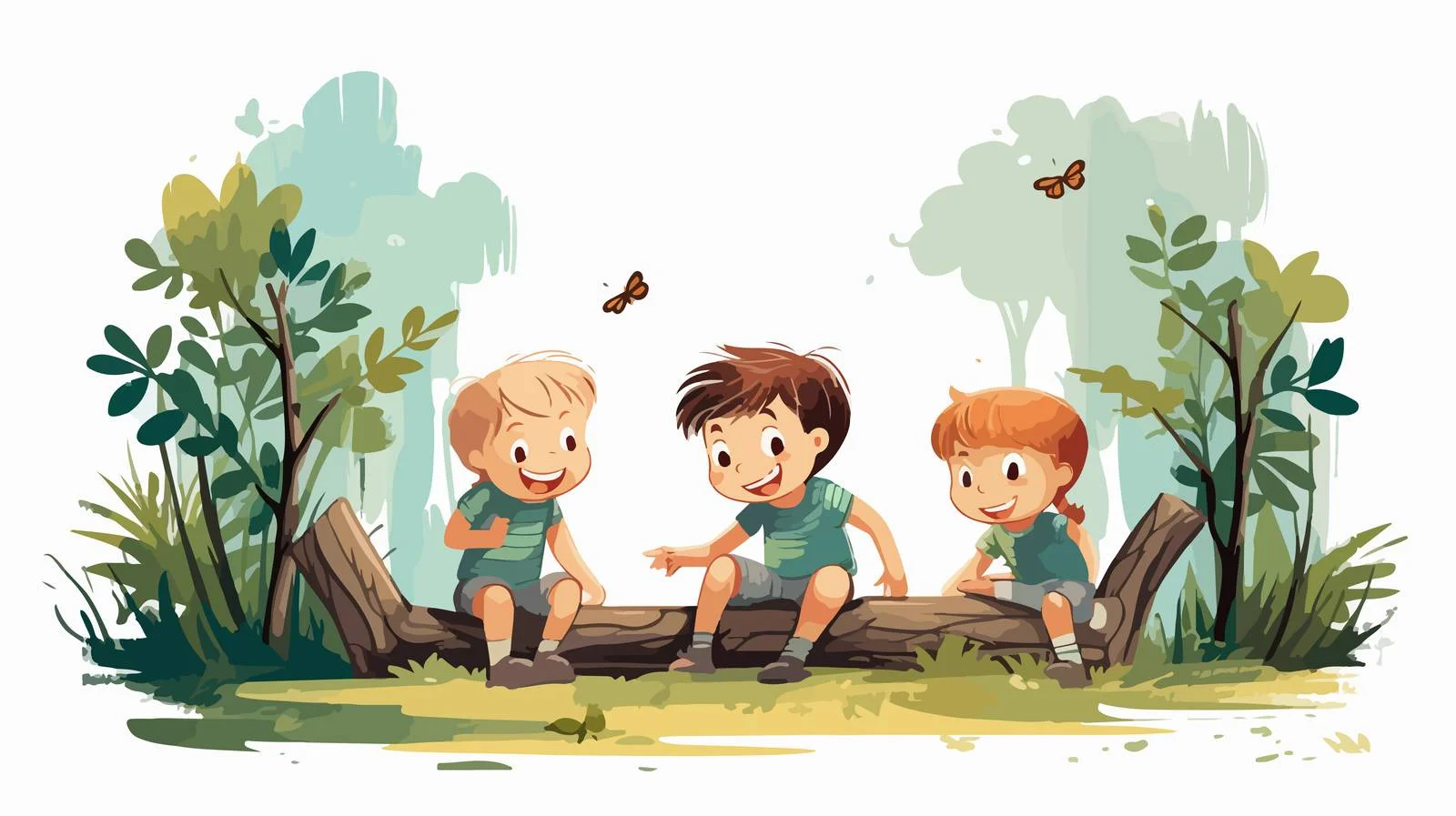 Joyful Kids Playing Outdoors — free download from Dotvec