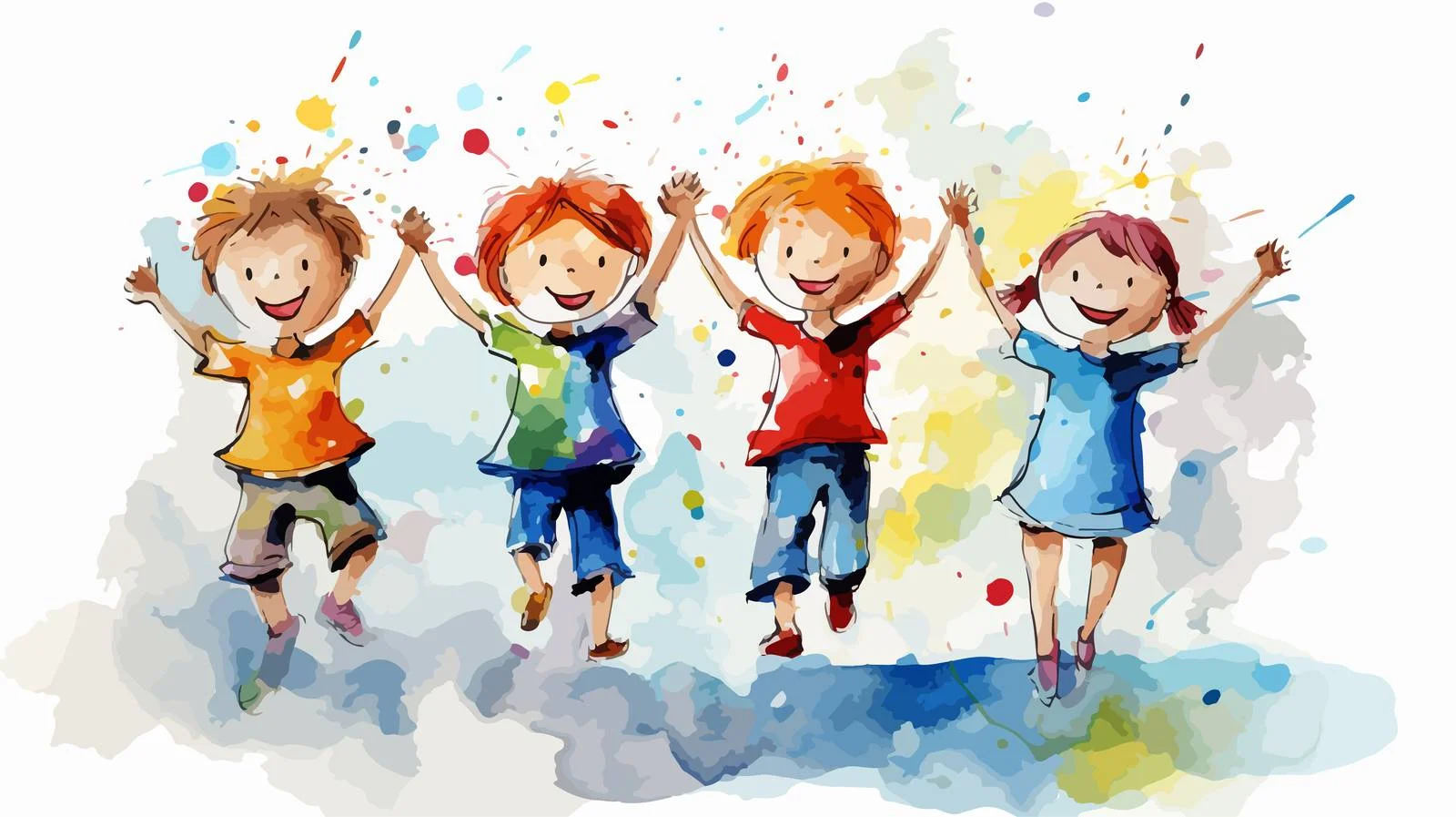 Cartoon Children's Drawing Vector Illustration — free download from Dotvec