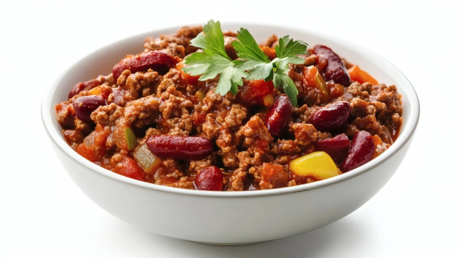 Classic Chili Con Carne Dish on White Background — free download from Dotvec