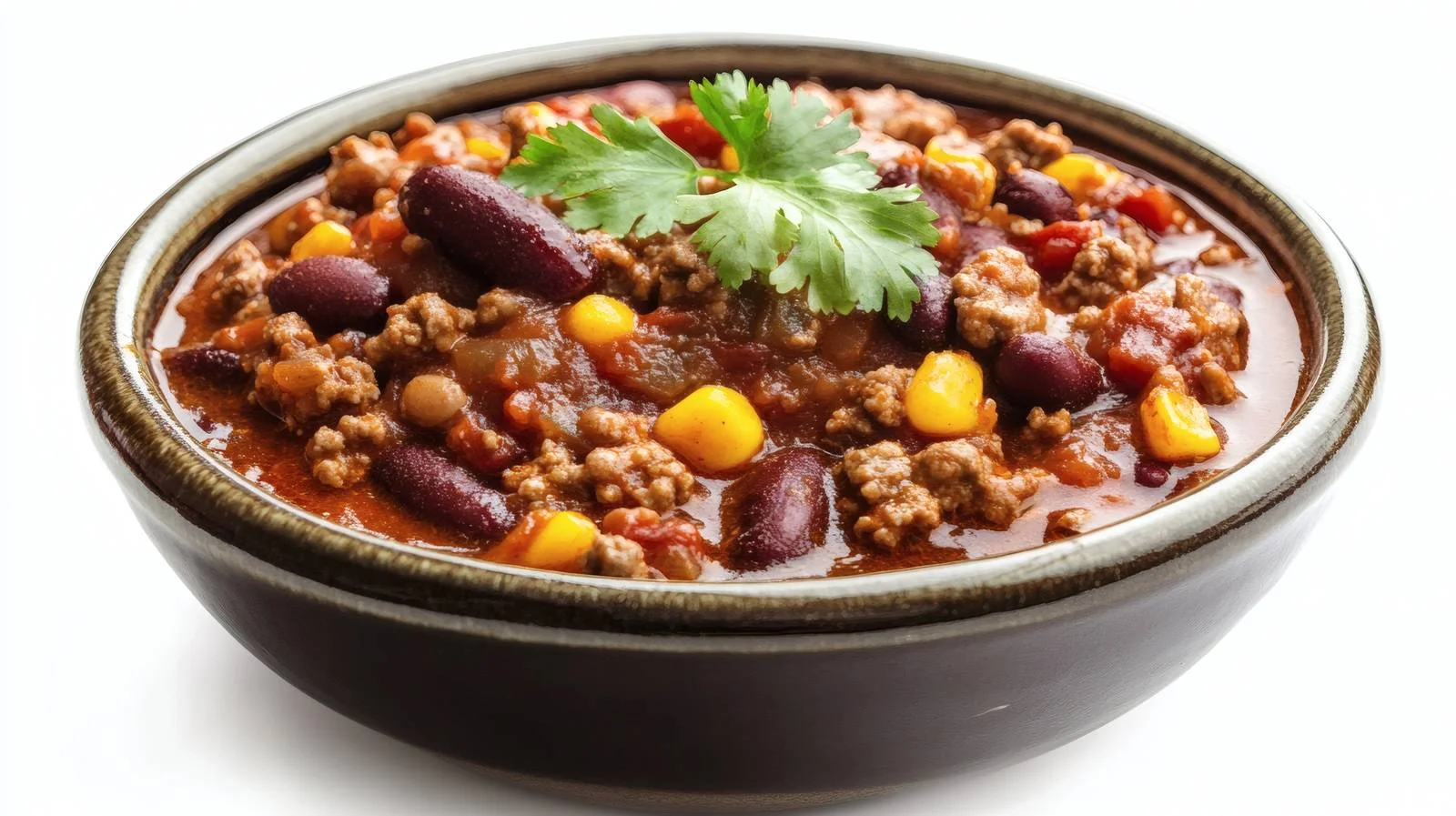 Savory Chili Con Carne on White — free download from Dotvec