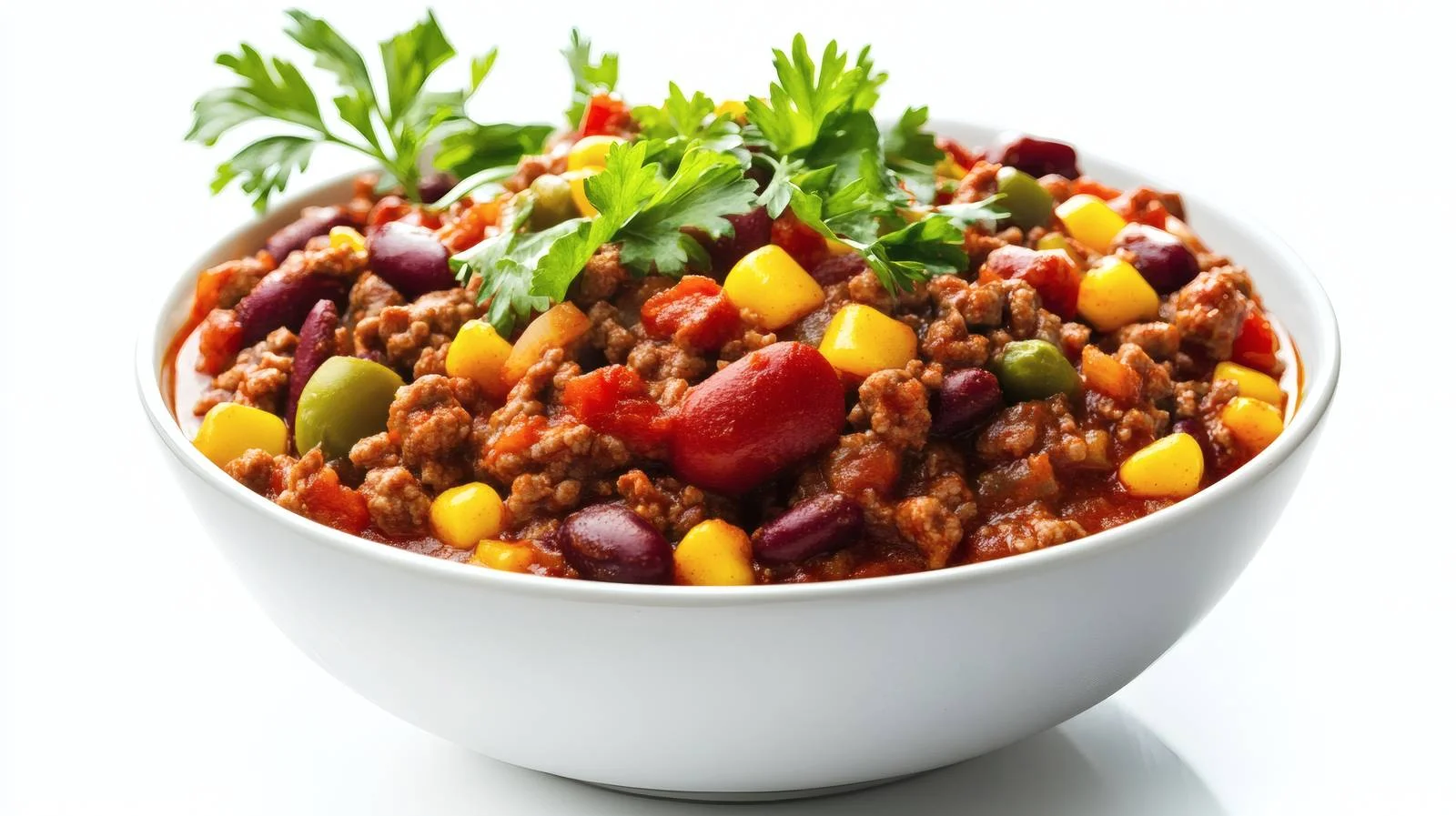 Authentic Chili Con Carne on White — free download from Dotvec