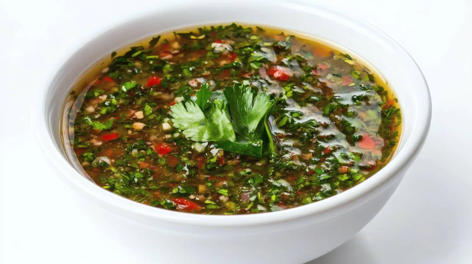 Authentic Chimichurri Sauce on White Background — free download from Dotvec
