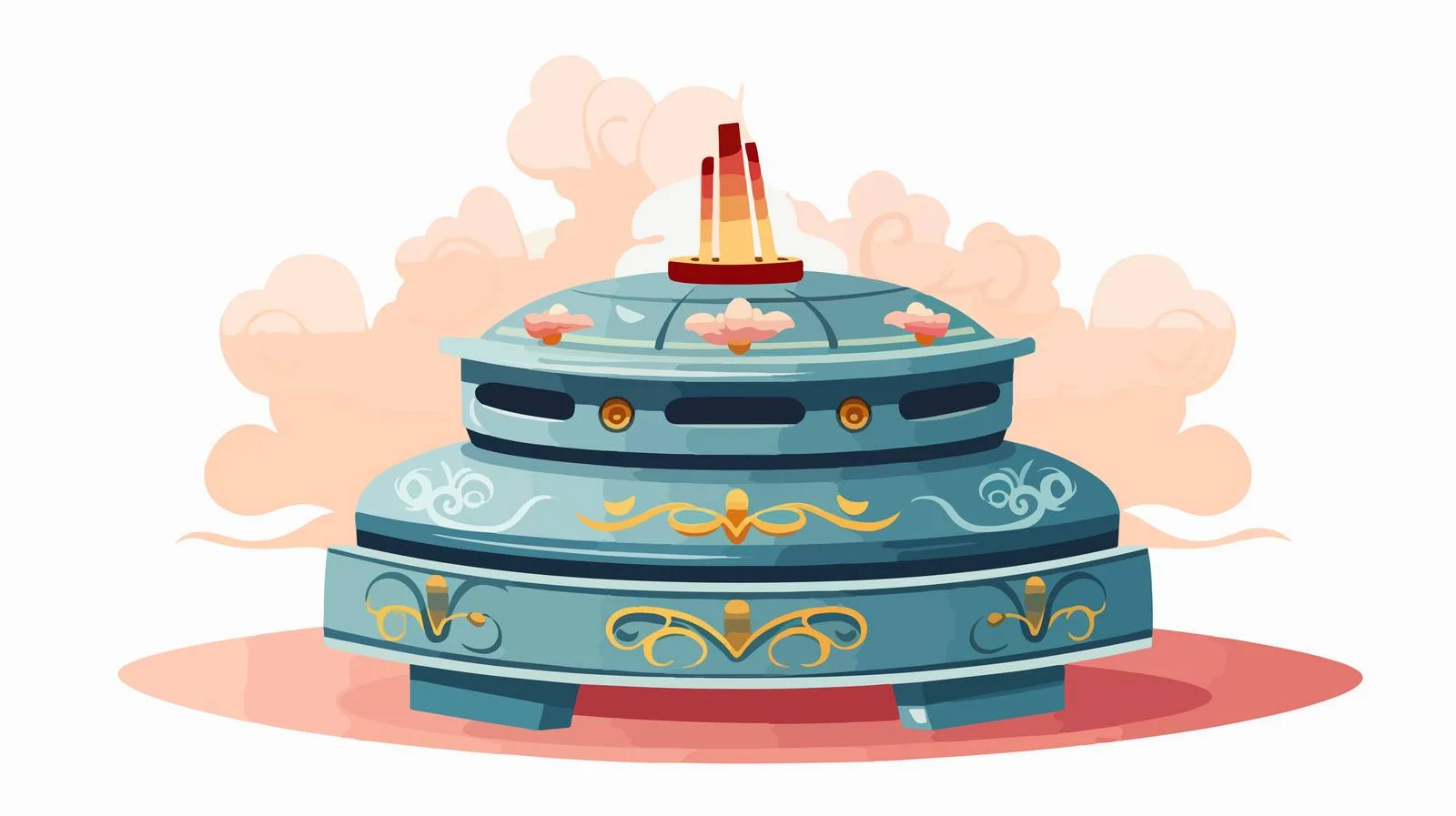 Chinese Incense Burner for Lighting Incense Sticks — free download from Dotvec