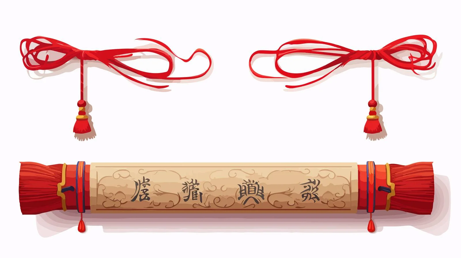 Ancient Chinese Scroll Letter — free download from Dotvec