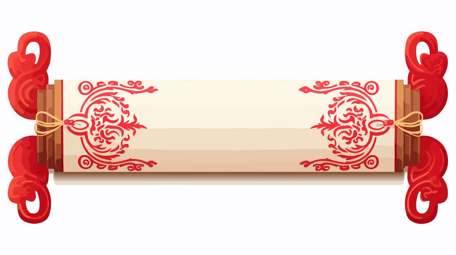 Chinese Scroll Letter Decoration — free download from Dotvec