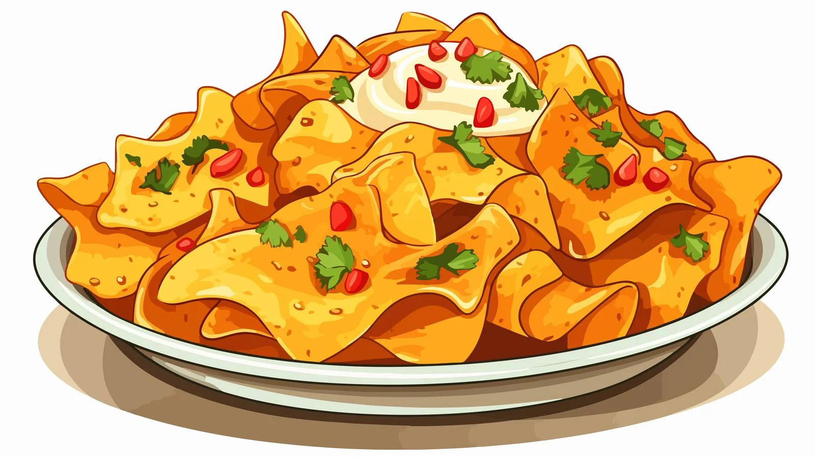 Sketch Nachos for Restaurant Business — free download from Dotvec