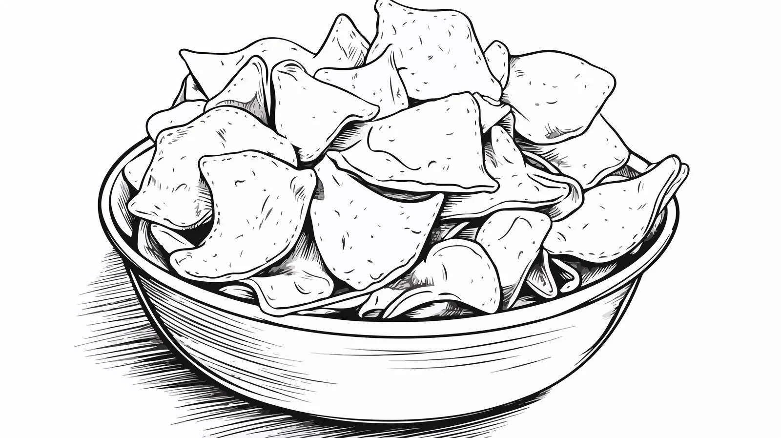 Hand-Drawn Nachos Sketch for Restaurant Business — free download from Dotvec