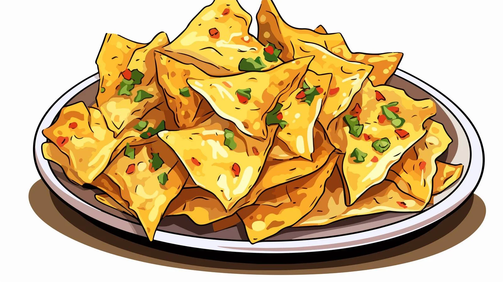 Hand Drawn Nachos Sketch for Restaurant — free download from Dotvec