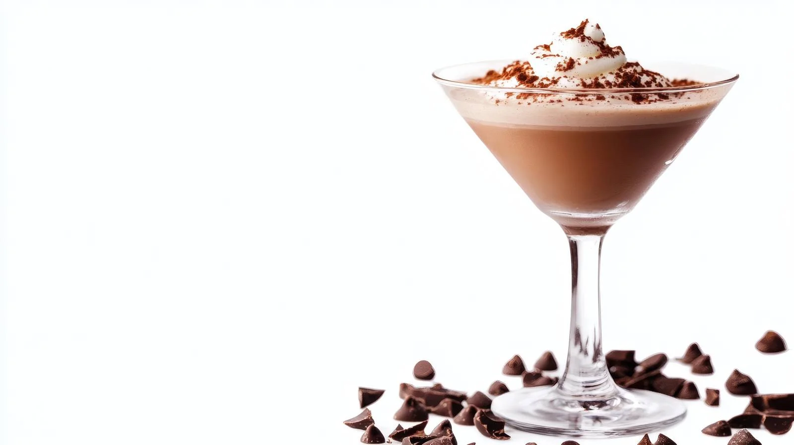 Elegant Chocolate Martini Cocktail on White — free download from Dotvec