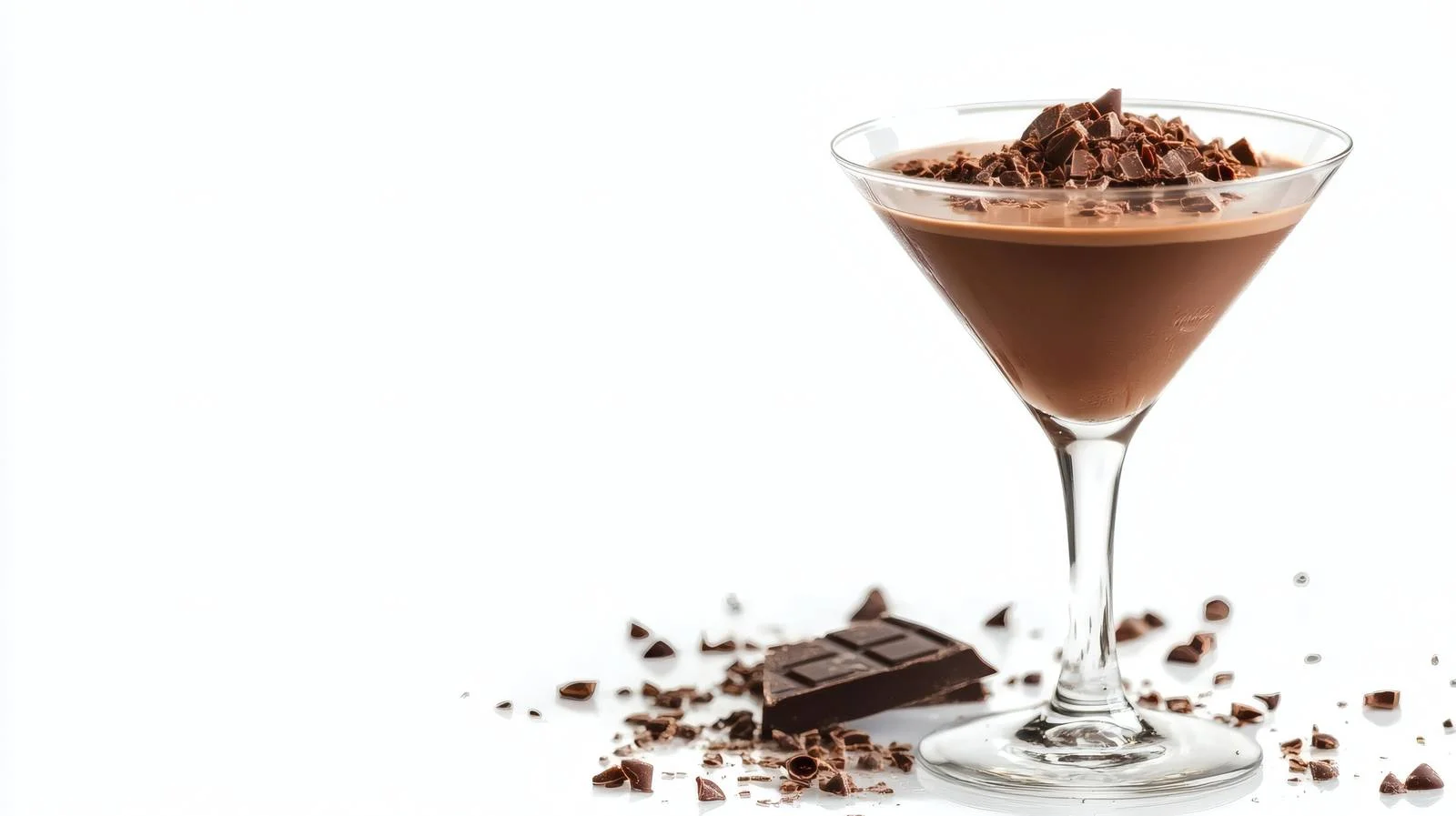 Decadent Chocolate Martini Cocktail on White — free download from Dotvec