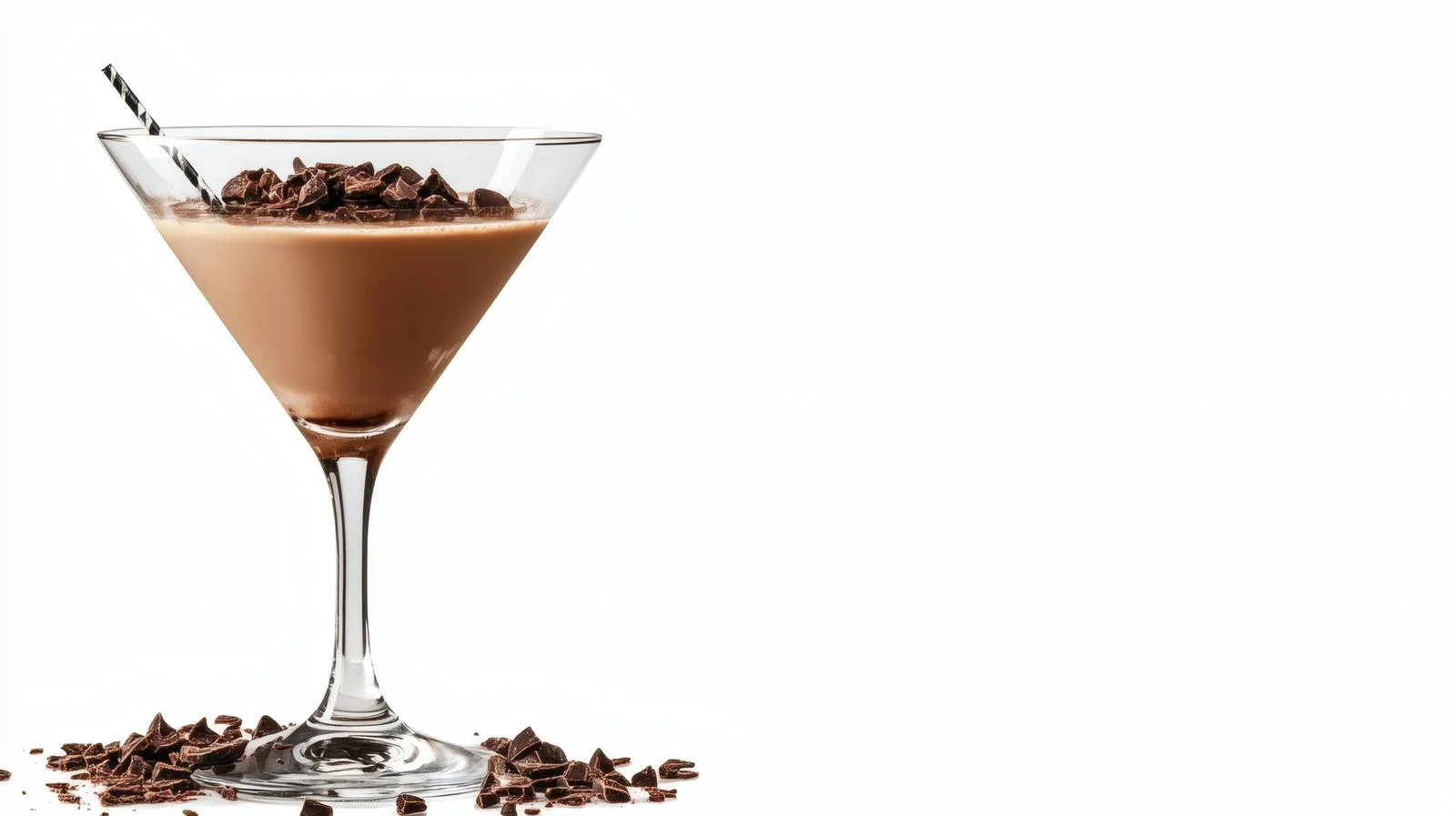 Elegant Chocolate Martini Cocktail on White — free download from Dotvec
