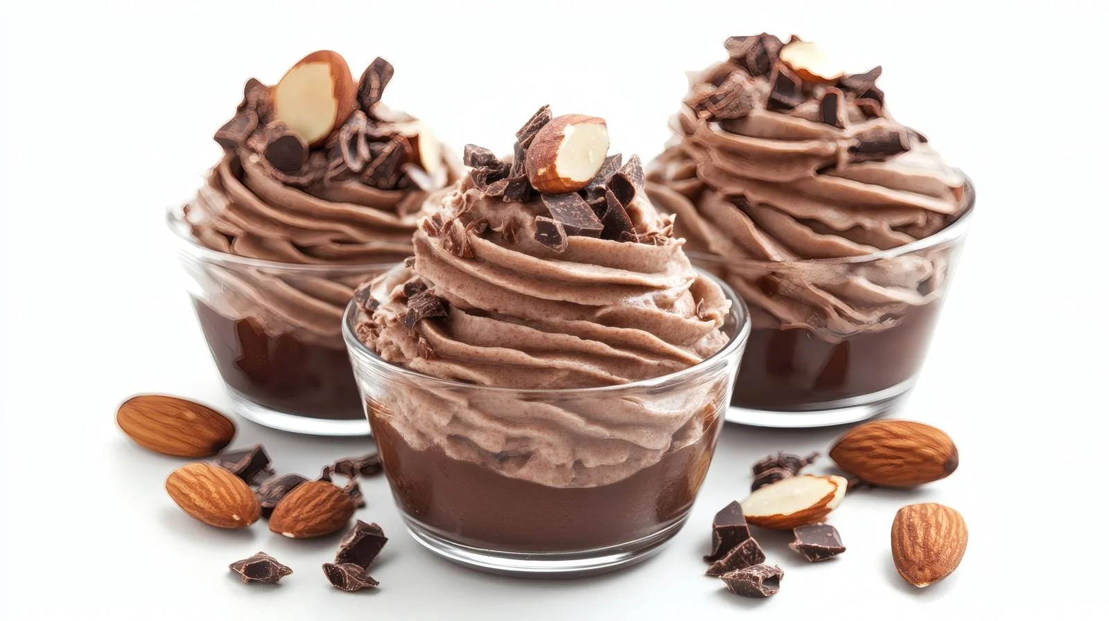 Decadent Chocolate Mousse Almond Dessert — free download from Dotvec