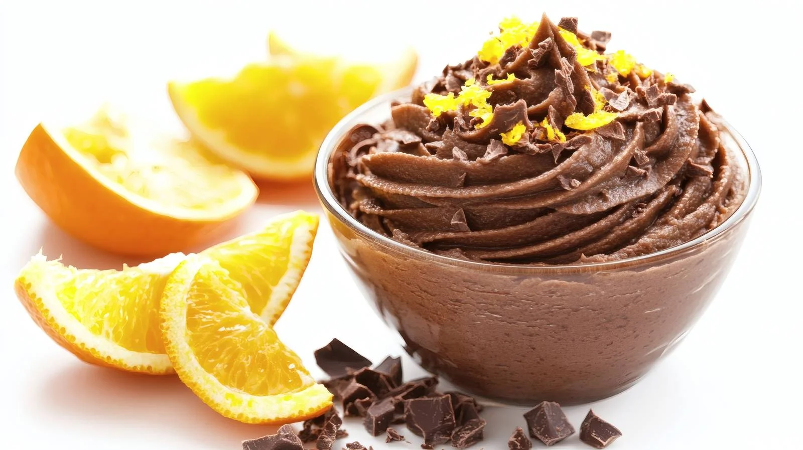 Exquisite Chocolate Mousse with Orange Zest — free download from Dotvec