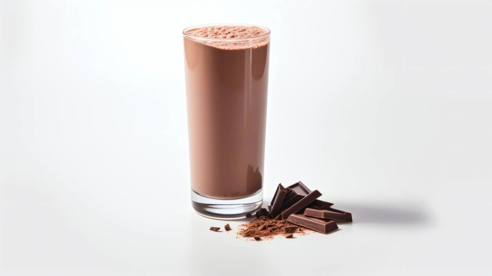 Delicious Chocolate Protein Shake on White — free download from Dotvec