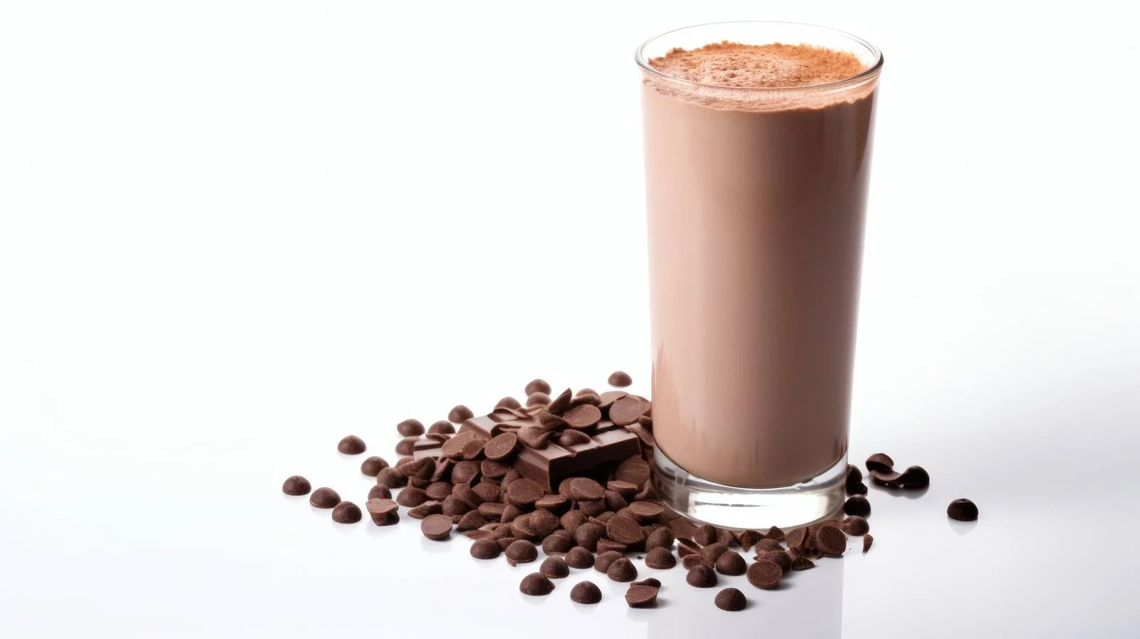 Delicious Chocolate Protein Shake on White — free download from Dotvec