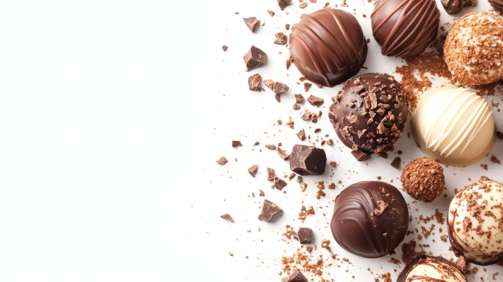 Luxurious Chocolate Spa Concept on White Background — free download from Dotvec