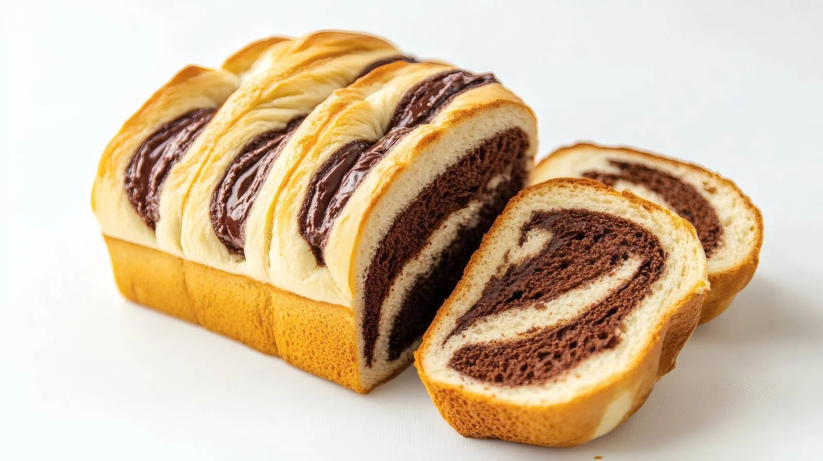 Delicious Chocolate Swirl Bread on White — free download from Dotvec