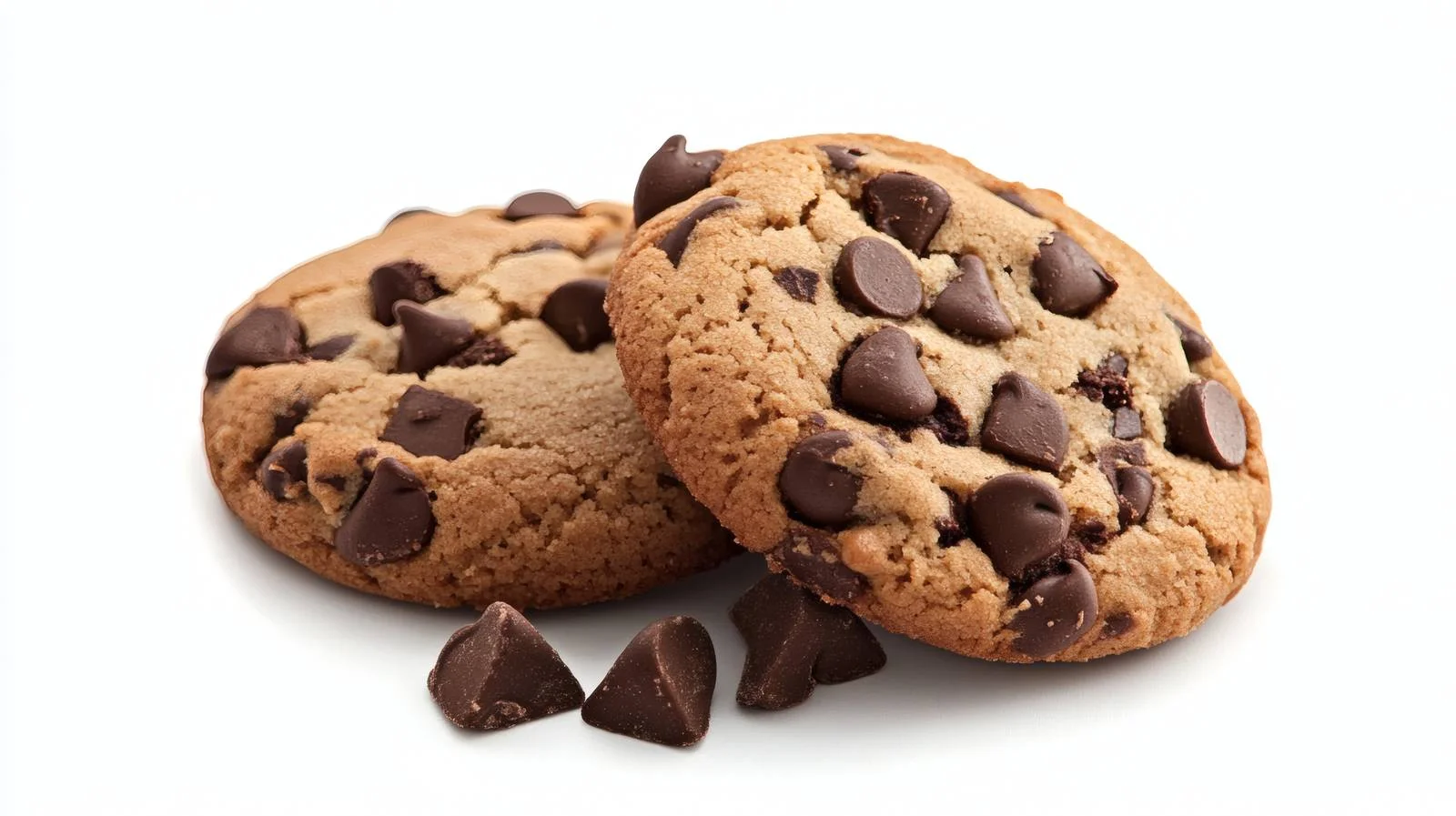 Delicious Chocolate Chip Cookies on White Background — free download from Dotvec