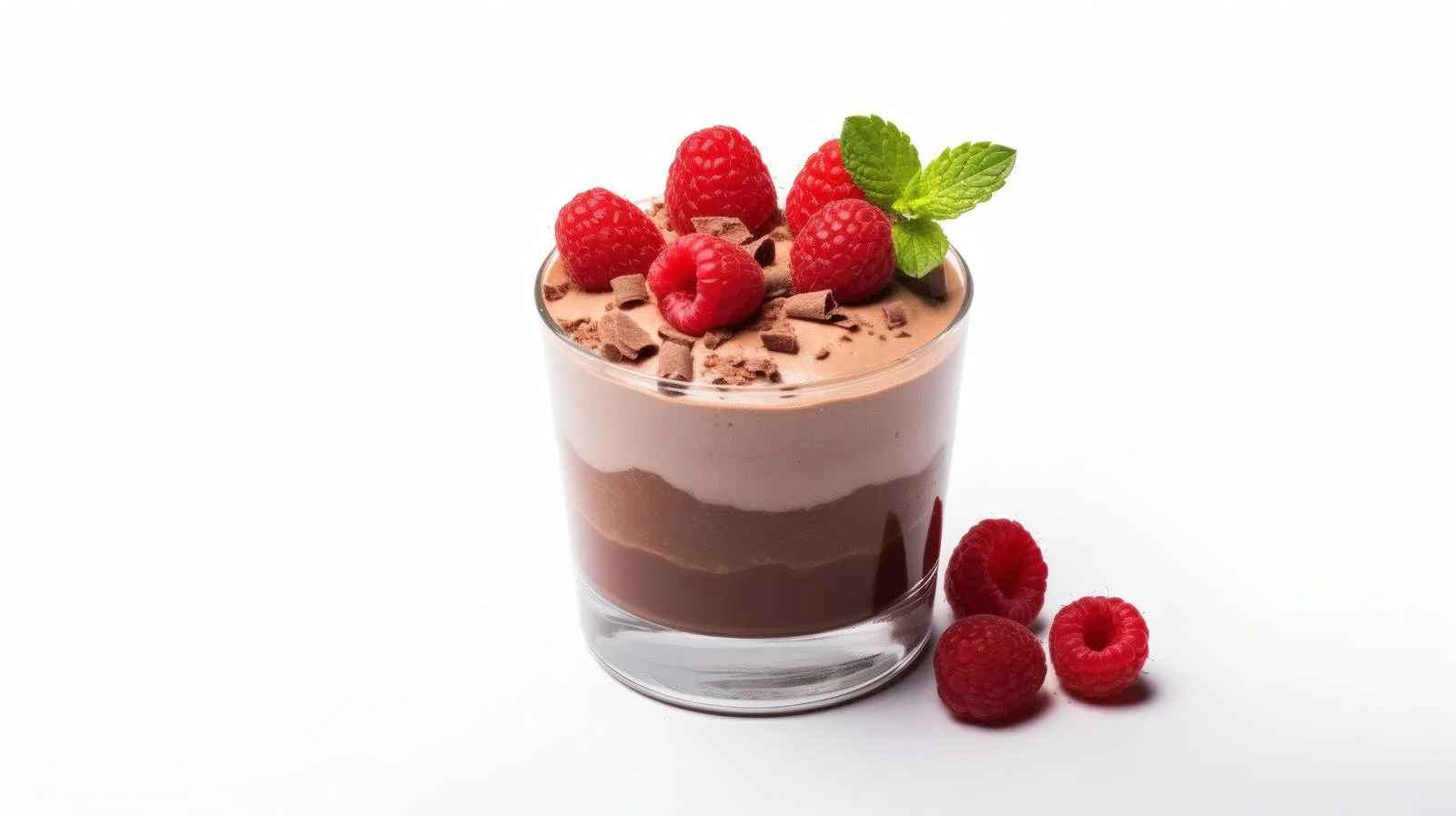 Decadent Chocolate Mousse Raspberry Dessert — free download from Dotvec