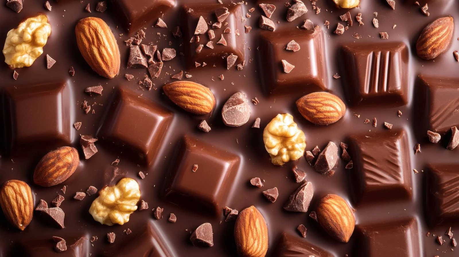 Luxurious Chocolate Nut Texture on White — free download from Dotvec