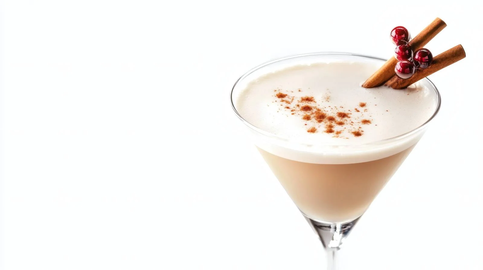 Festive Brandy Alexander Cocktail on White — free download from Dotvec